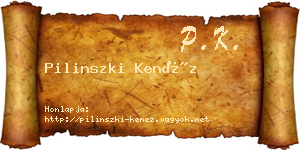 Pilinszki Kenéz névjegykártya